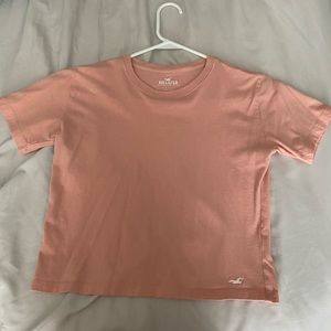 Hollister pink crop top